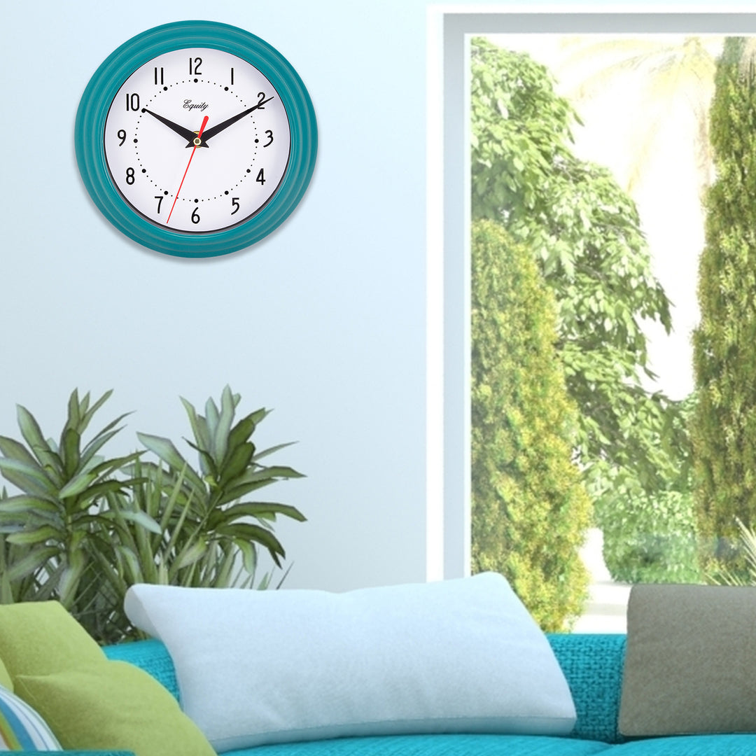 Turquoise Wall Clock | 8″ Analog Wall Clocks | La Crosse Technology