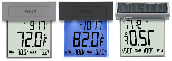 Bresser Weather station Solar window thermometer with suction cup
