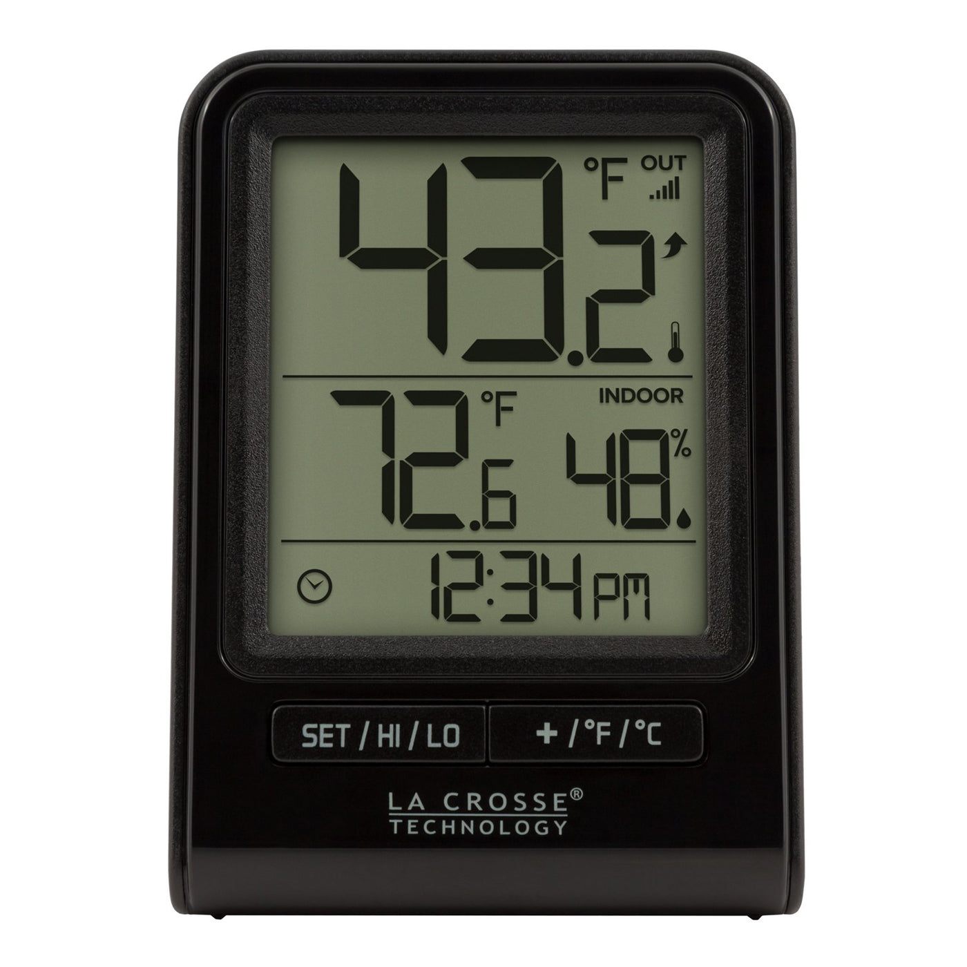 La Crosse Technology 308-1409BT-CBP Wireless Temperature Station,Black