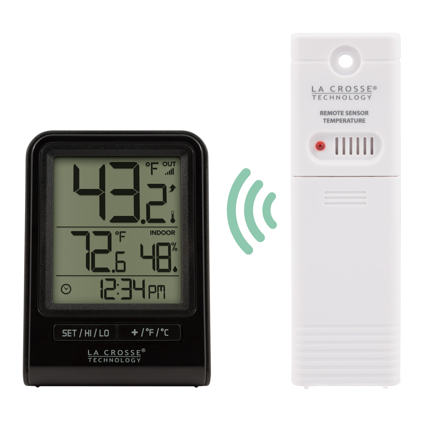 La Crosse Technology Indoor/Outdoor Thermometer and Atomic Clock at