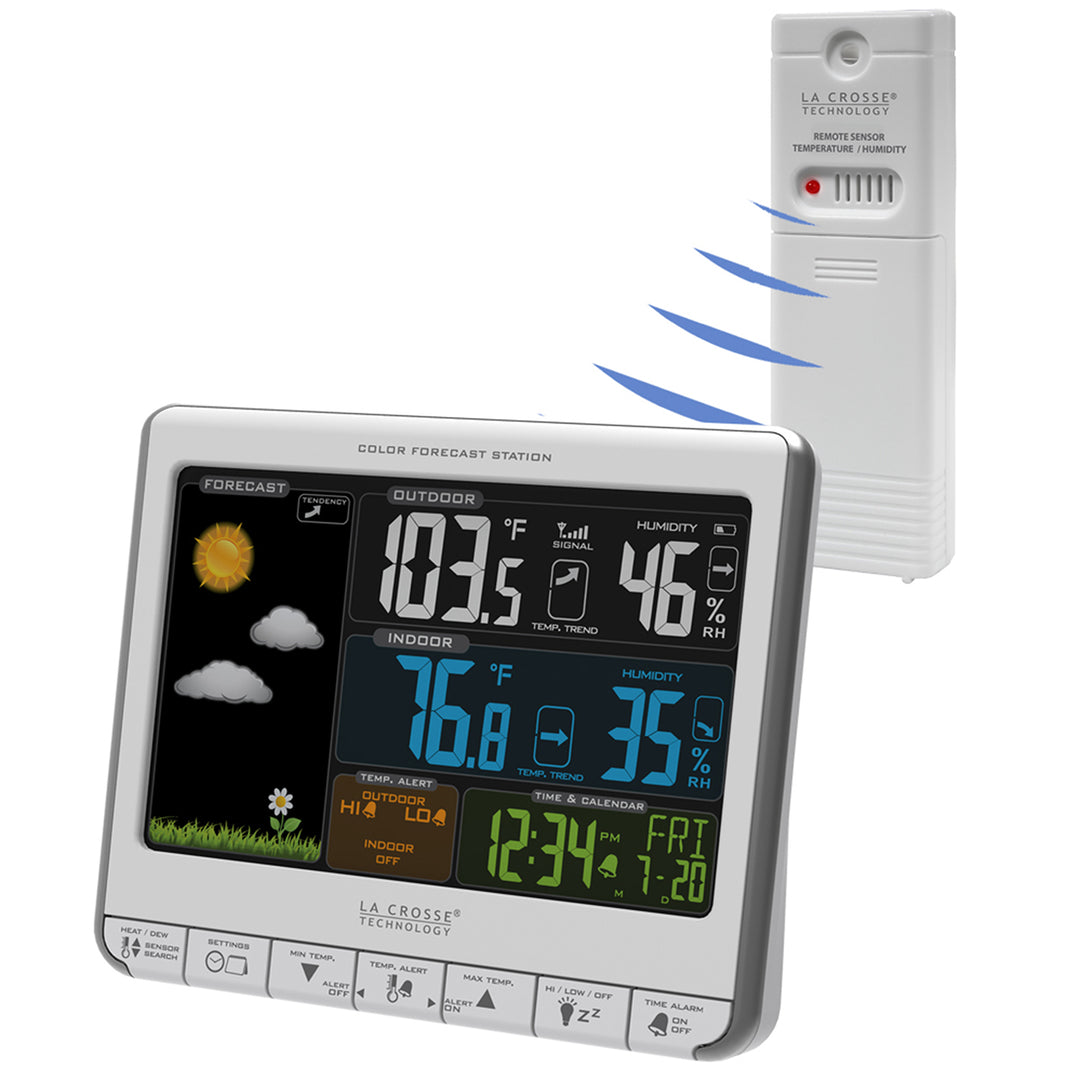 308-1412S Wireless Color Forecast Station – La Crosse Technology