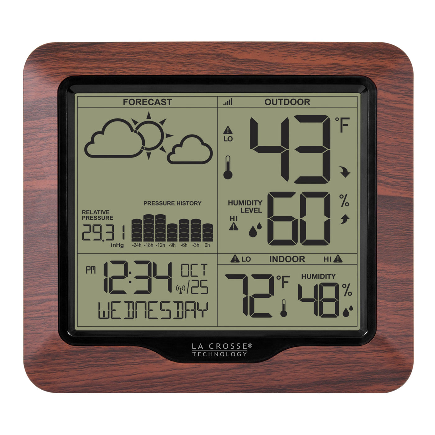 308-1417BLV2 Weather Station with Forecast and Atomic Time