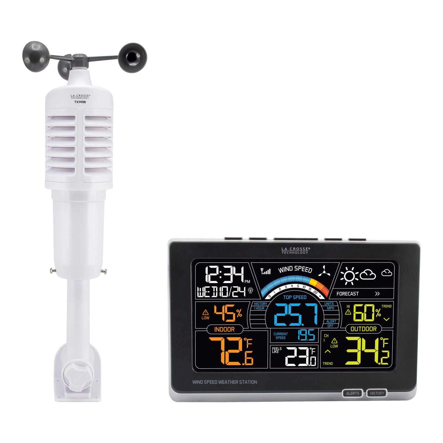 CA87092 3in1 Wind Speed Weather Station La Crosse Technology