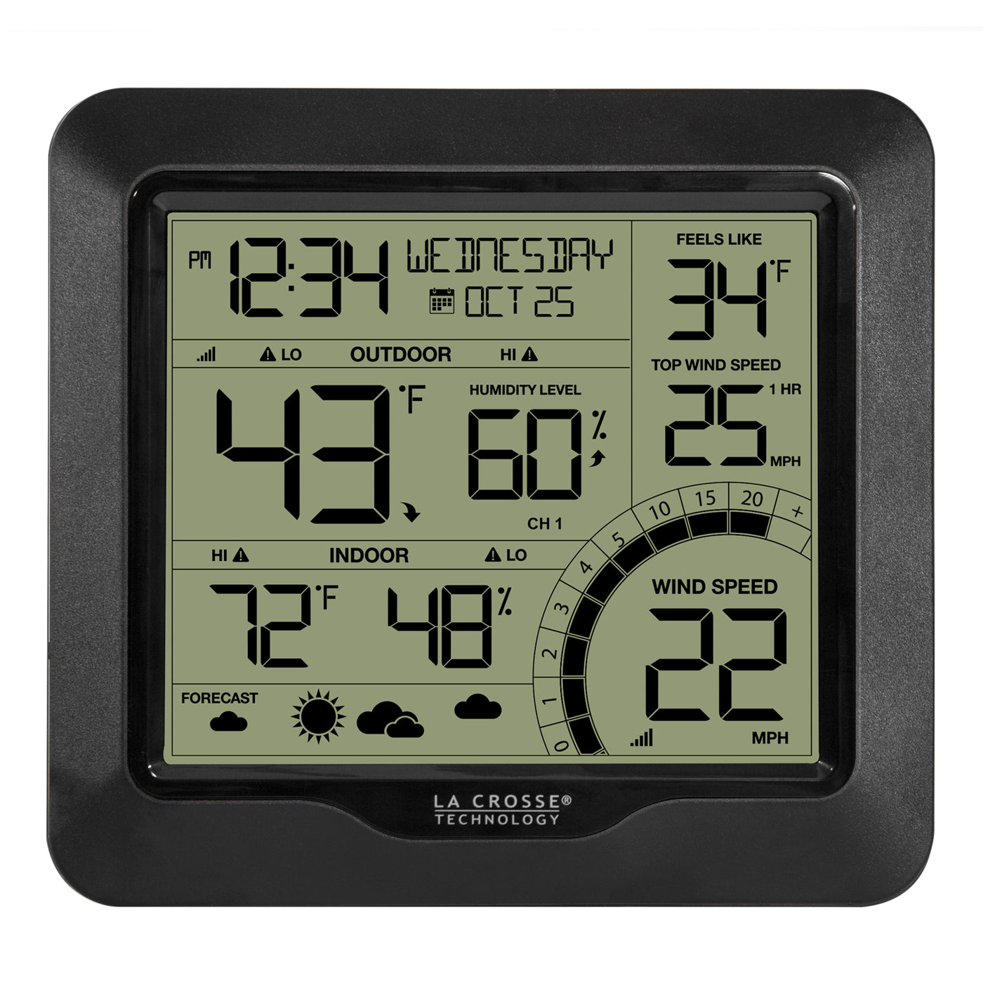 327-1417BW Wind Speed Weather Station