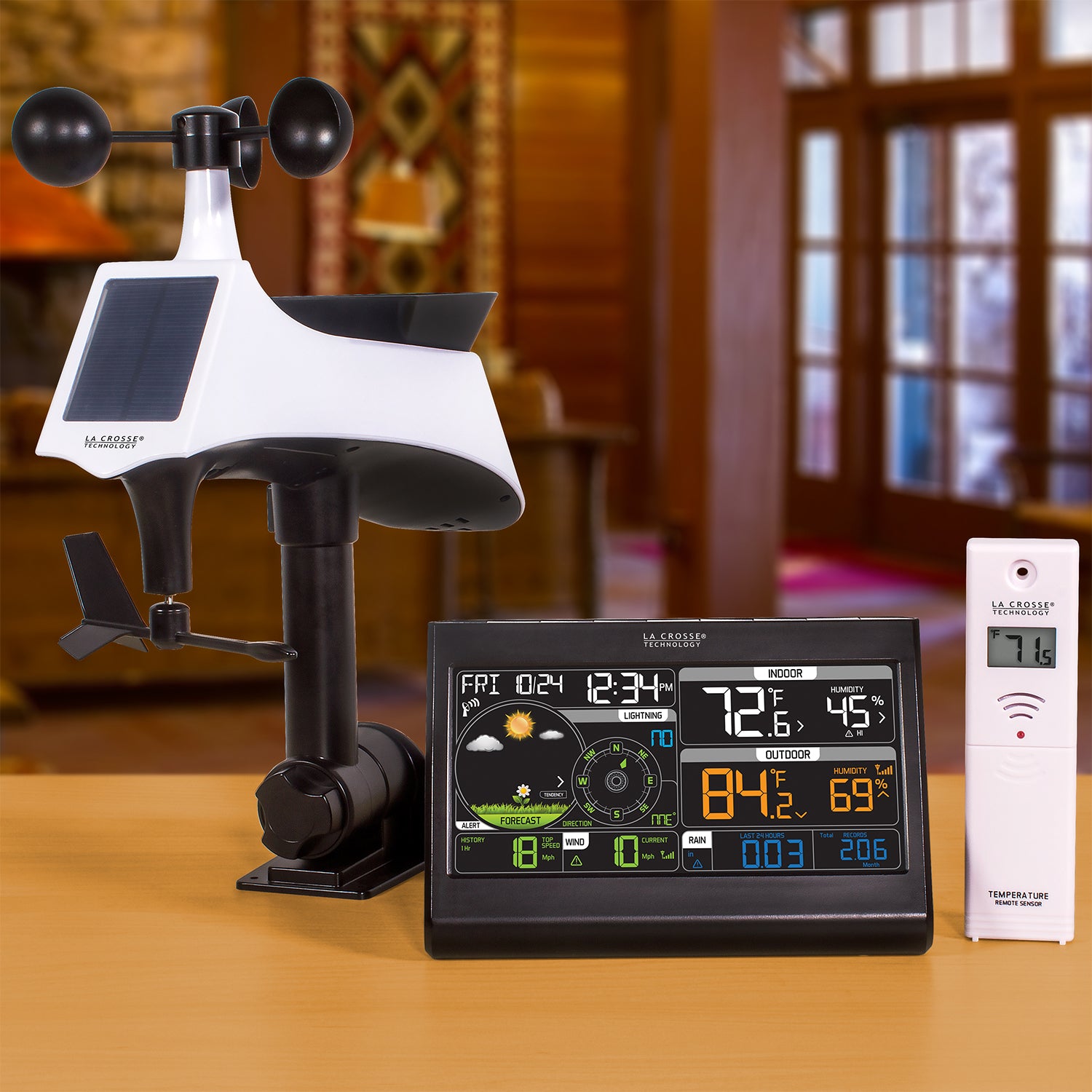 Weather Detecter Complete Personal Weather Station with Lightning Detector
