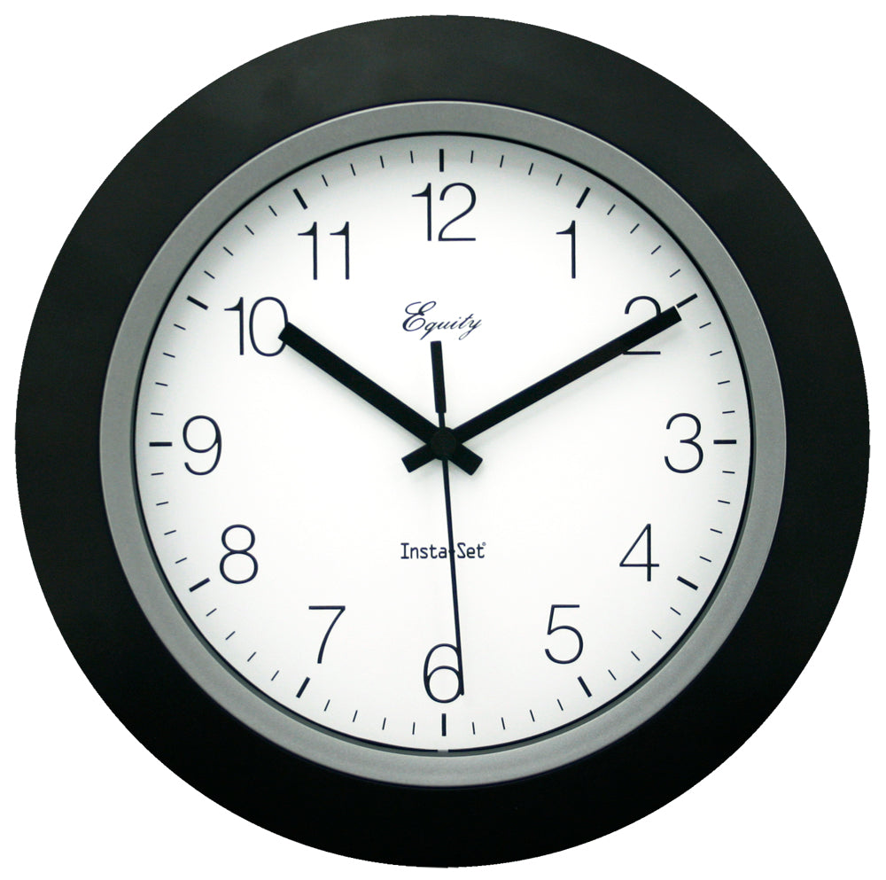 40222B 10 inch Insta-Set Analog Clock – La Crosse Technology