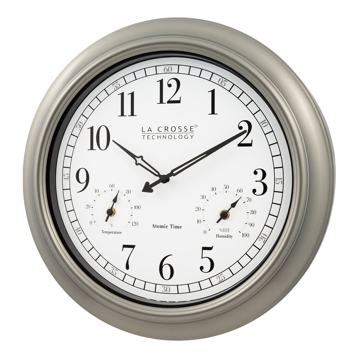 404-1946 18-inch Indoor/Outdoor Atomic Classic Wall Clock