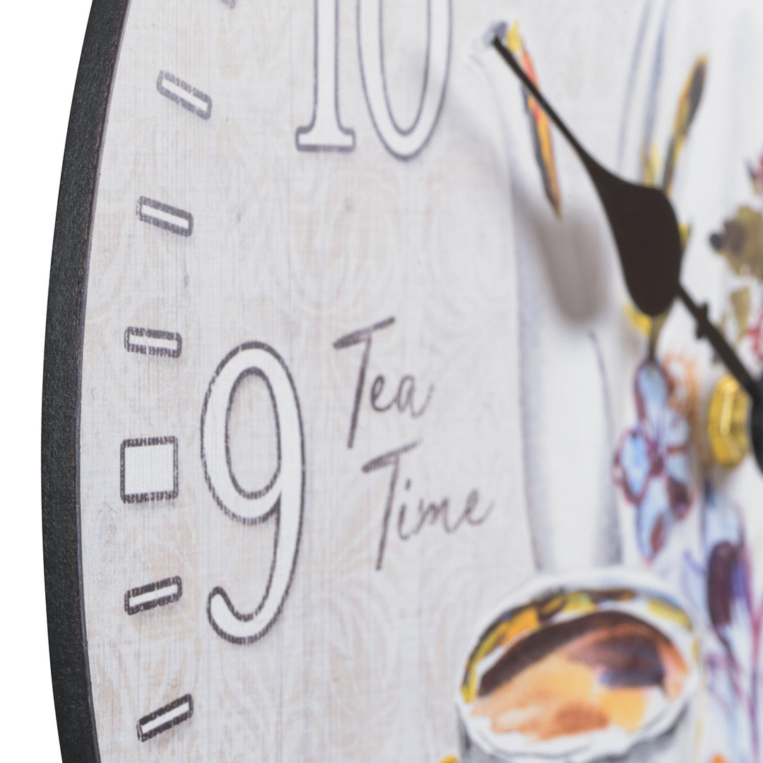 404-2631T 12-inch Teatime Wall Clock