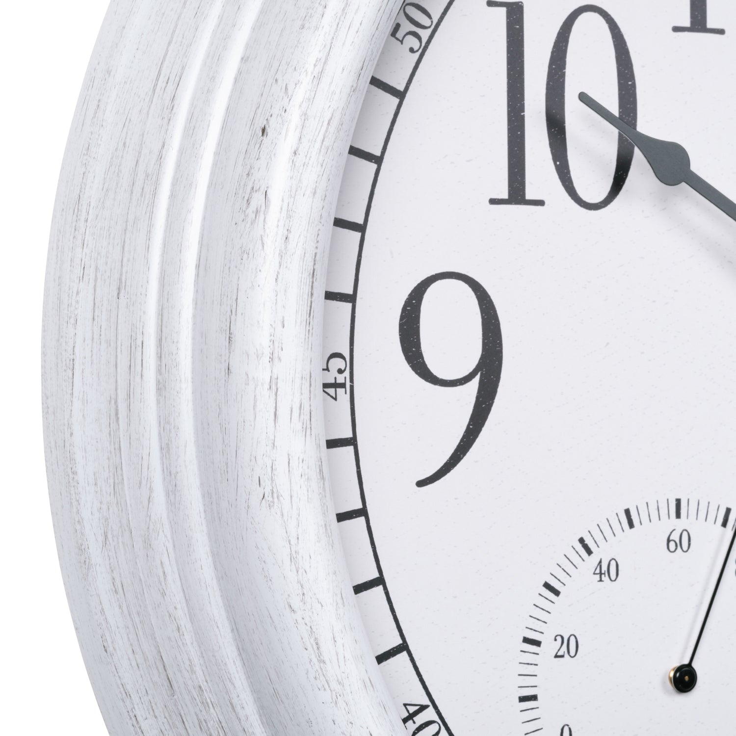 15-Inch Indoor/Outdoor Wall Clock with Temp & Humidity | La Crosse