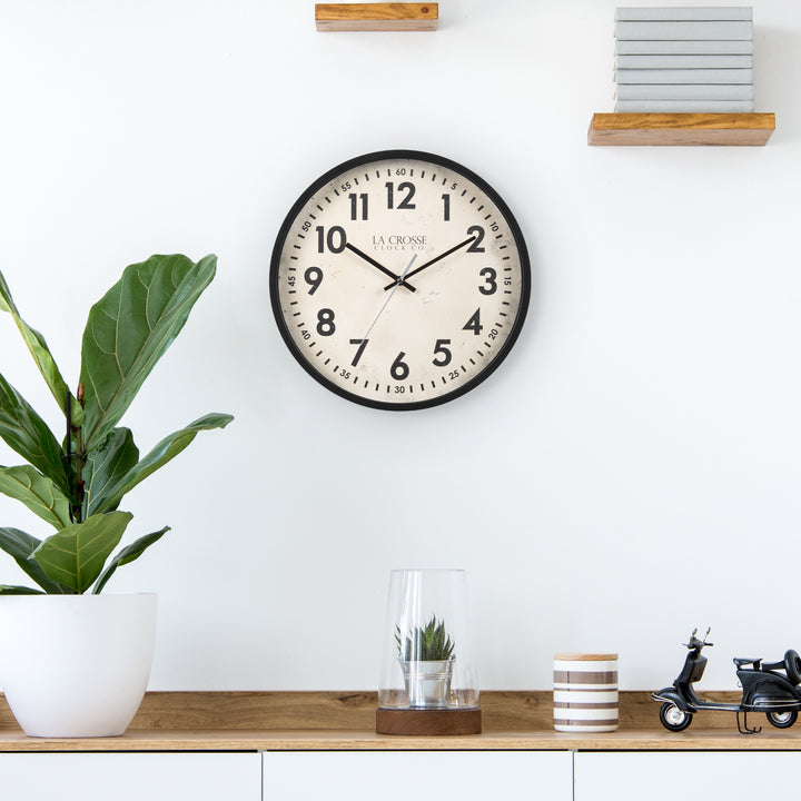 404-3036B 14-inch Ellis Wall Clock