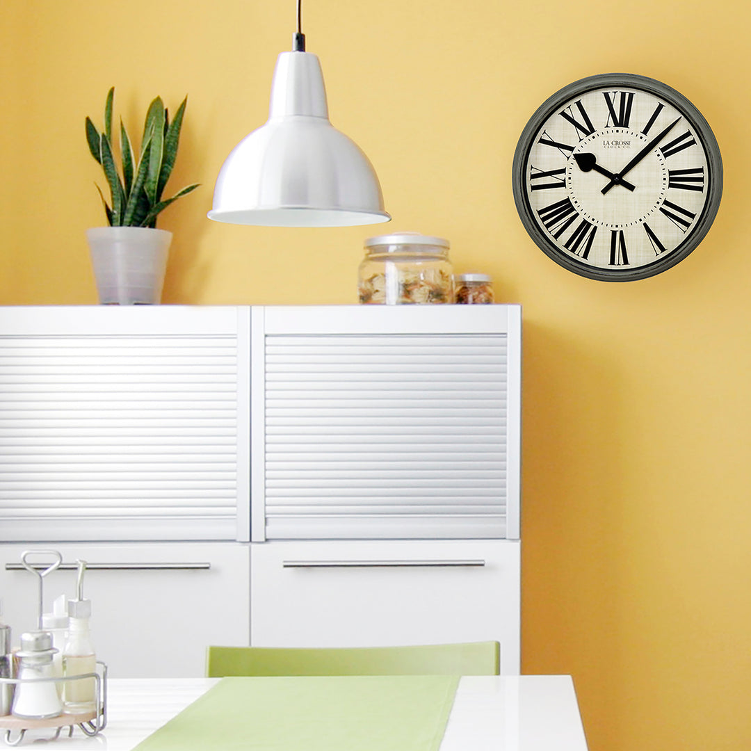 404-3036G 14-inch Sage Grove Wall Clock