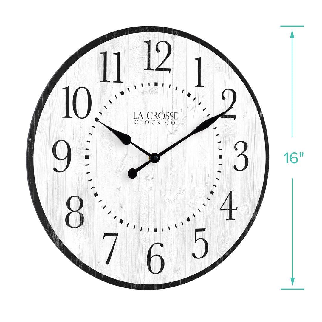 404-3041B 15.75-inch Layton Wall Clock