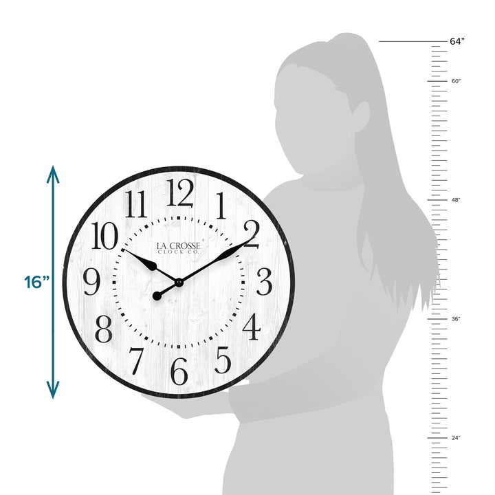 404-3041B 15.75-inch Layton Wall Clock