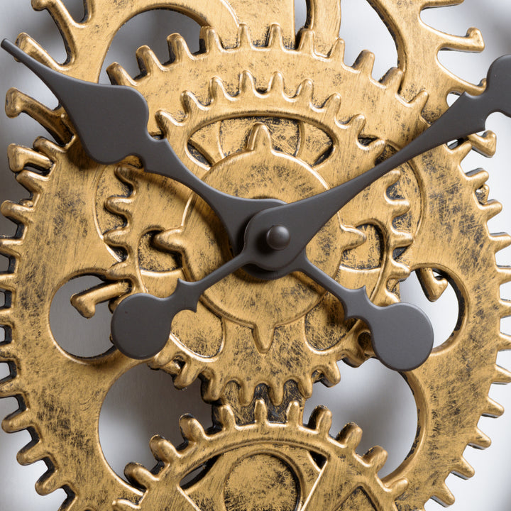 404-3051C 20-inch Gears Wall Clock