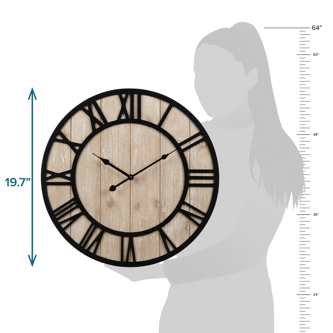 404-3450A 19.7-inch Harper Wall Clock