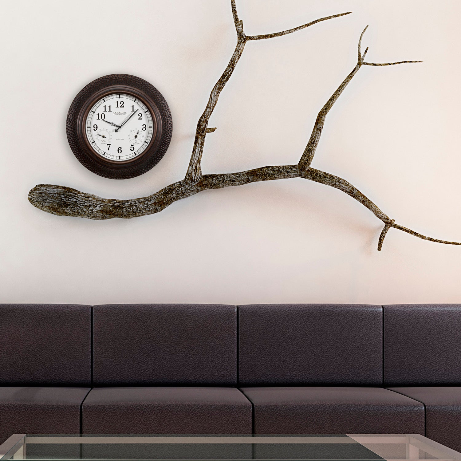 22 inch Atomic Indoor/Outdoor Wall Clock