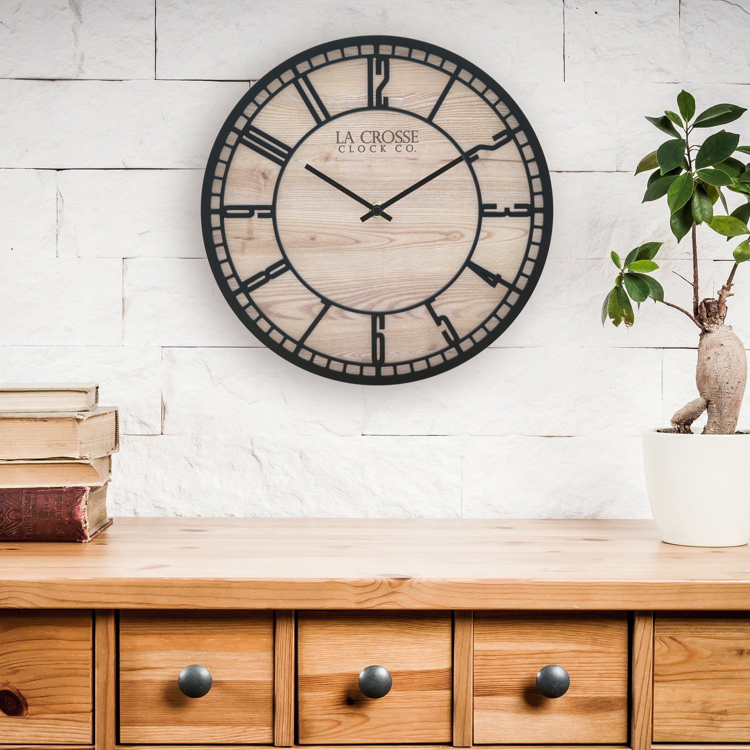 404-3629 11.5-inch Barrow Wall Clock