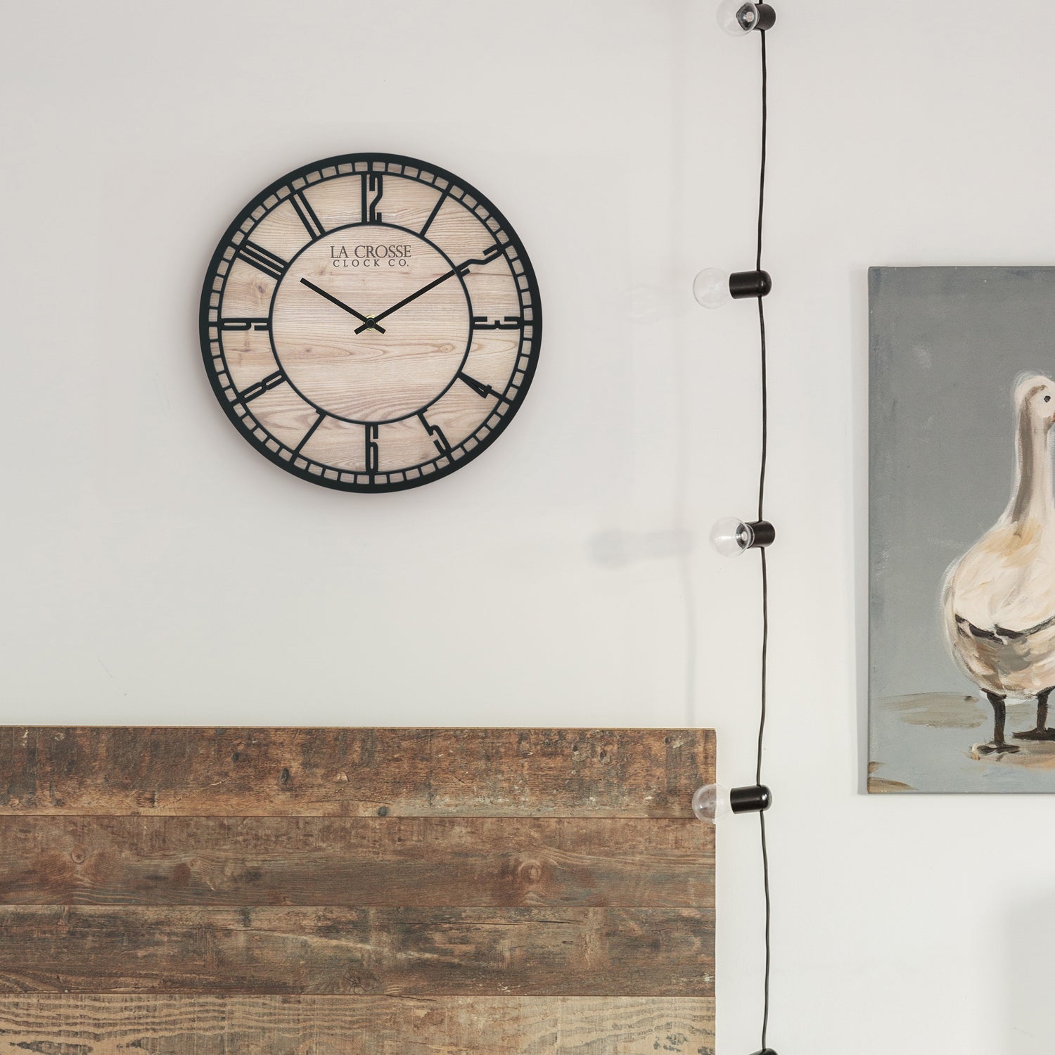 404-3629 11.5-inch Barrow Wall Clock