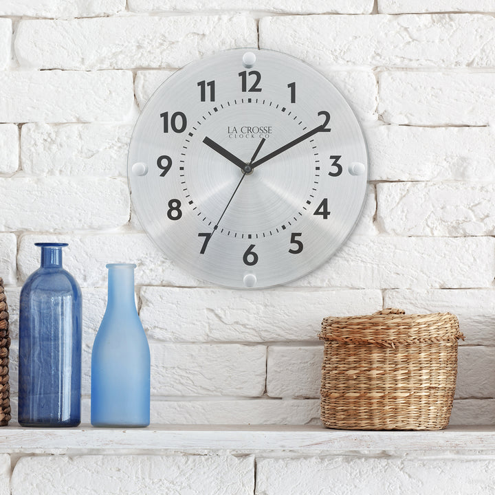 404-3725 10-inch Orion Metal Wall Clock