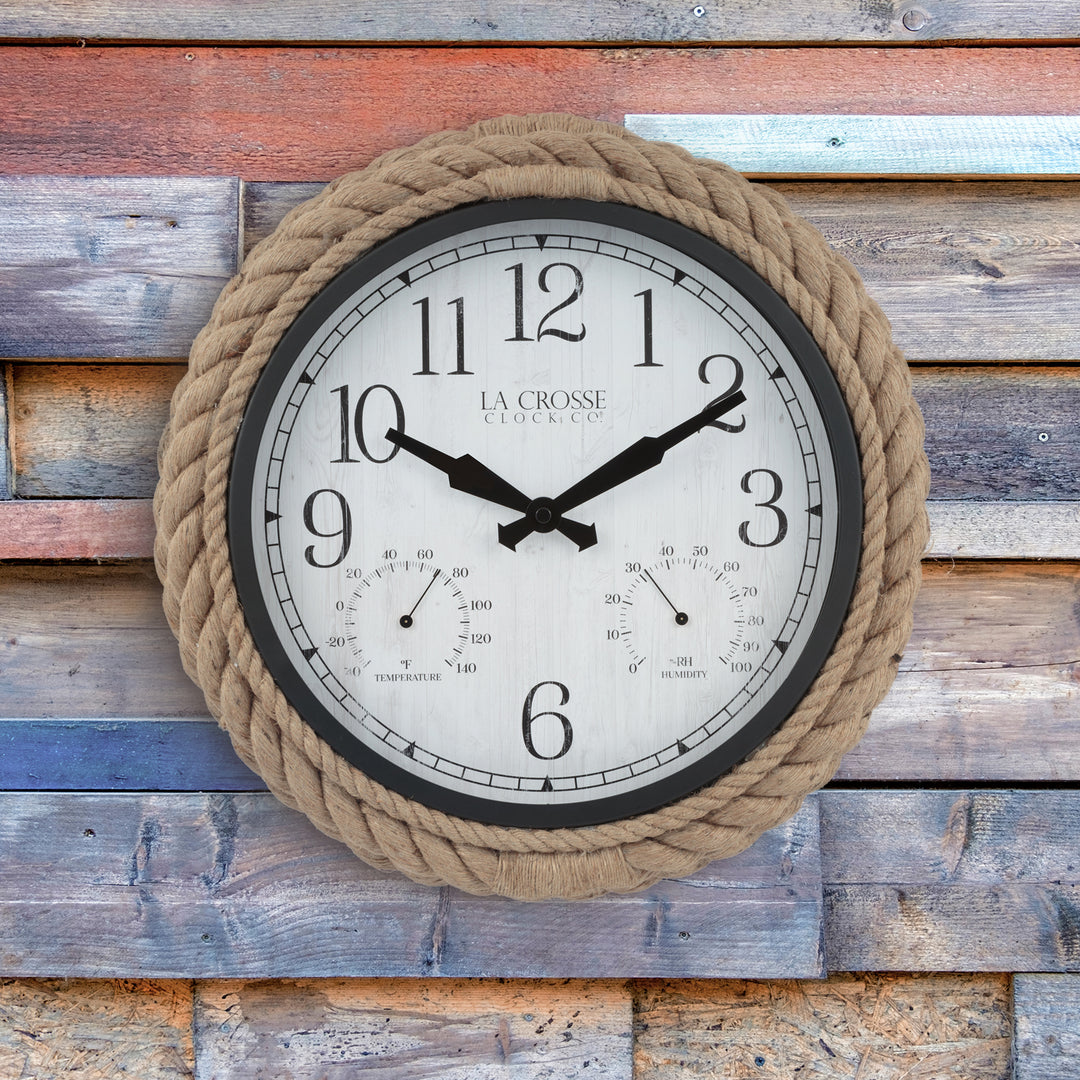 433-3836 14-inch Rowan In/Outdoor Wall Clock
