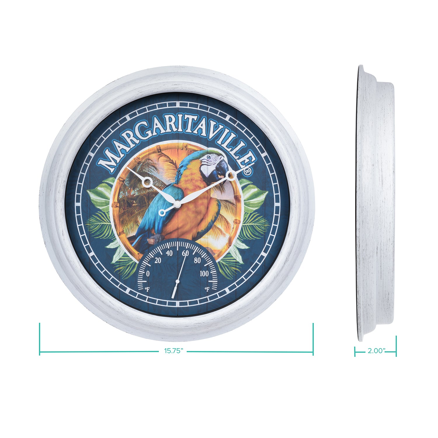 Margaritaville Margaritaville Wall Indoor/Outdoor Analog