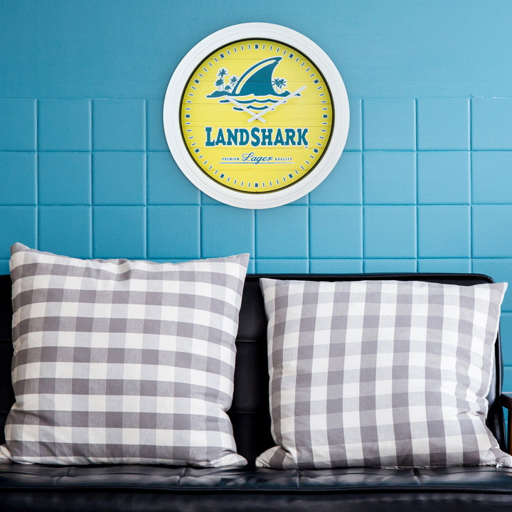 433-3841LS 15.75-inch Landshark In/Outdoor Wall Clock