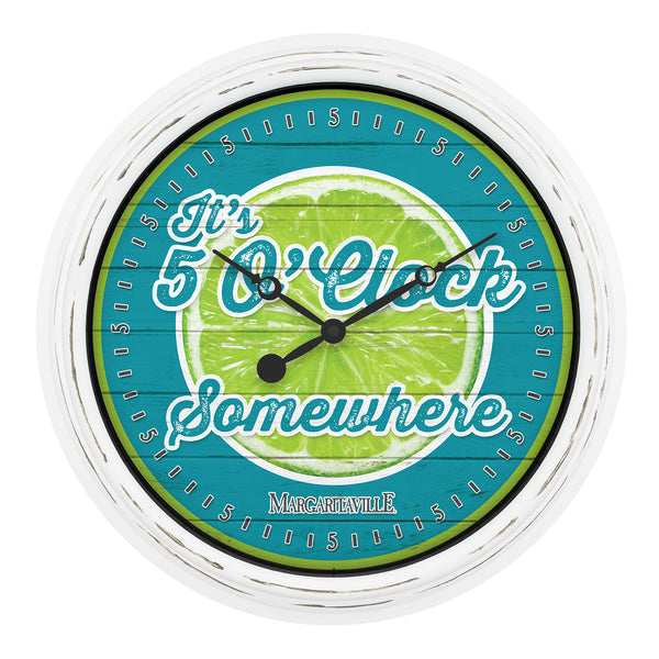イタリアTiche☆Art.312 オーバルウォールミラー☆W58×H102cm 433-3841MV2 15.75-inch Margaritaville Indoor/Outdoor Wall Clock