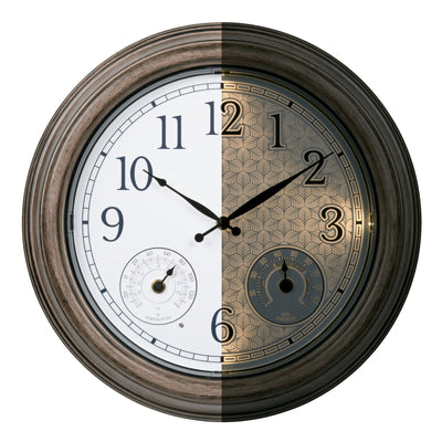 435-3256 21-inch In/Outdoor Wall Clock with Lighted Leaves