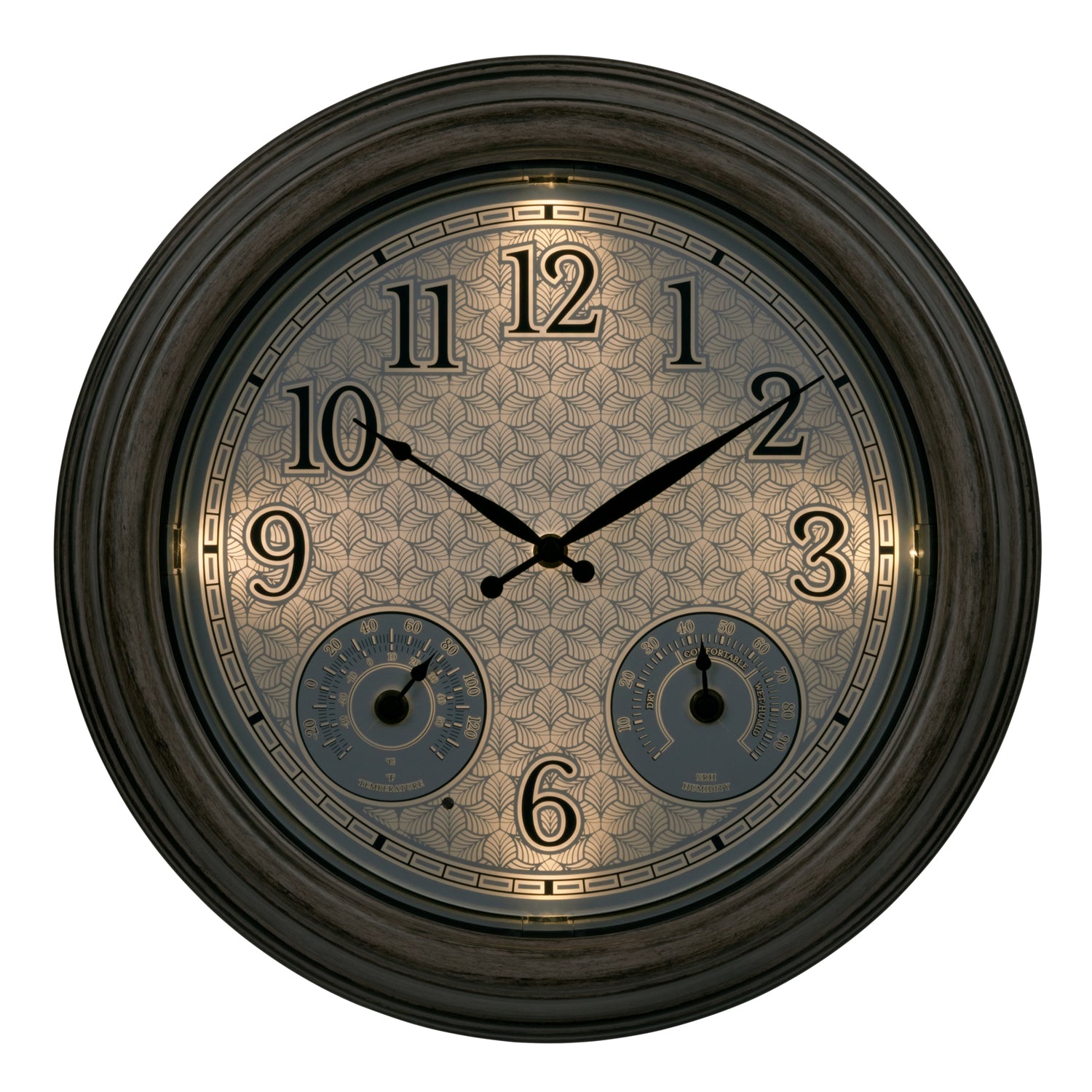 Clock with Temp and Humidity | 15.5″ Dial Clocks | La Crosse