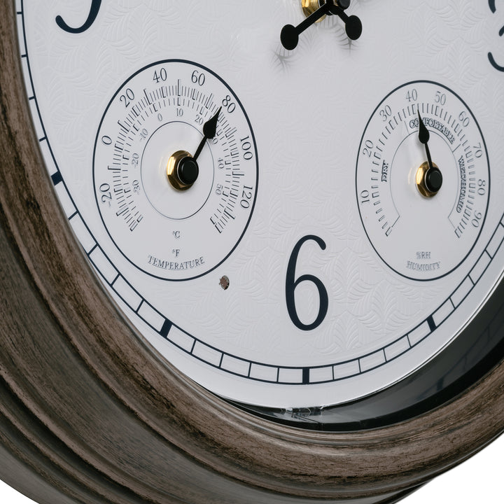 Clock with Temp and Humidity | 15.5″ Dial Clocks | La Crosse