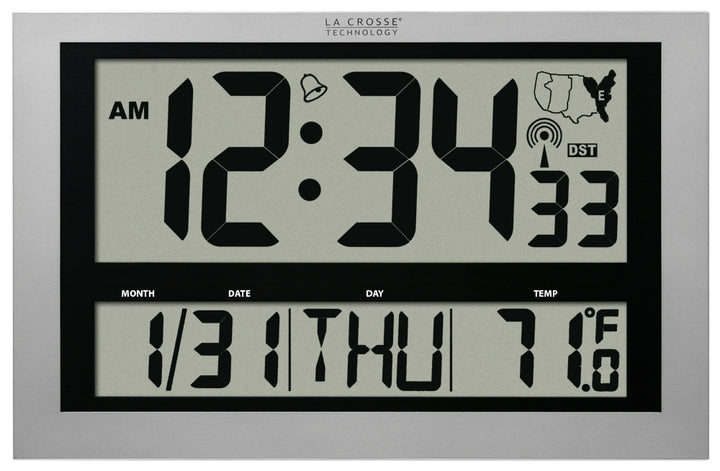  CLOCK デジタル表示　シルバー Amazon.co.jp: SEIKO CLOCK(セイコークロック) 4カ国対応電波