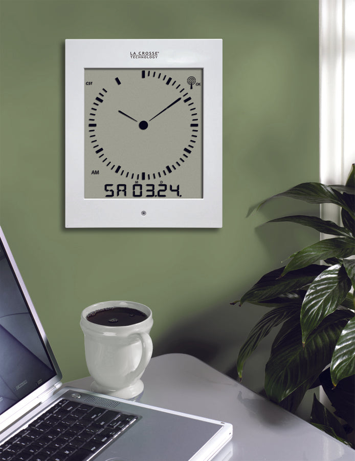 513-1311W Analog Style Digital Atomic Clock