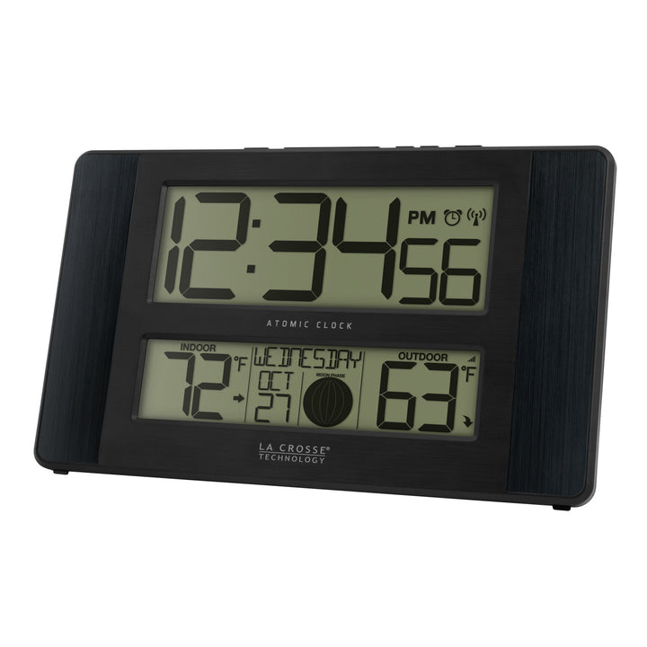 513-1417BS Atomic Digital Wall Clock