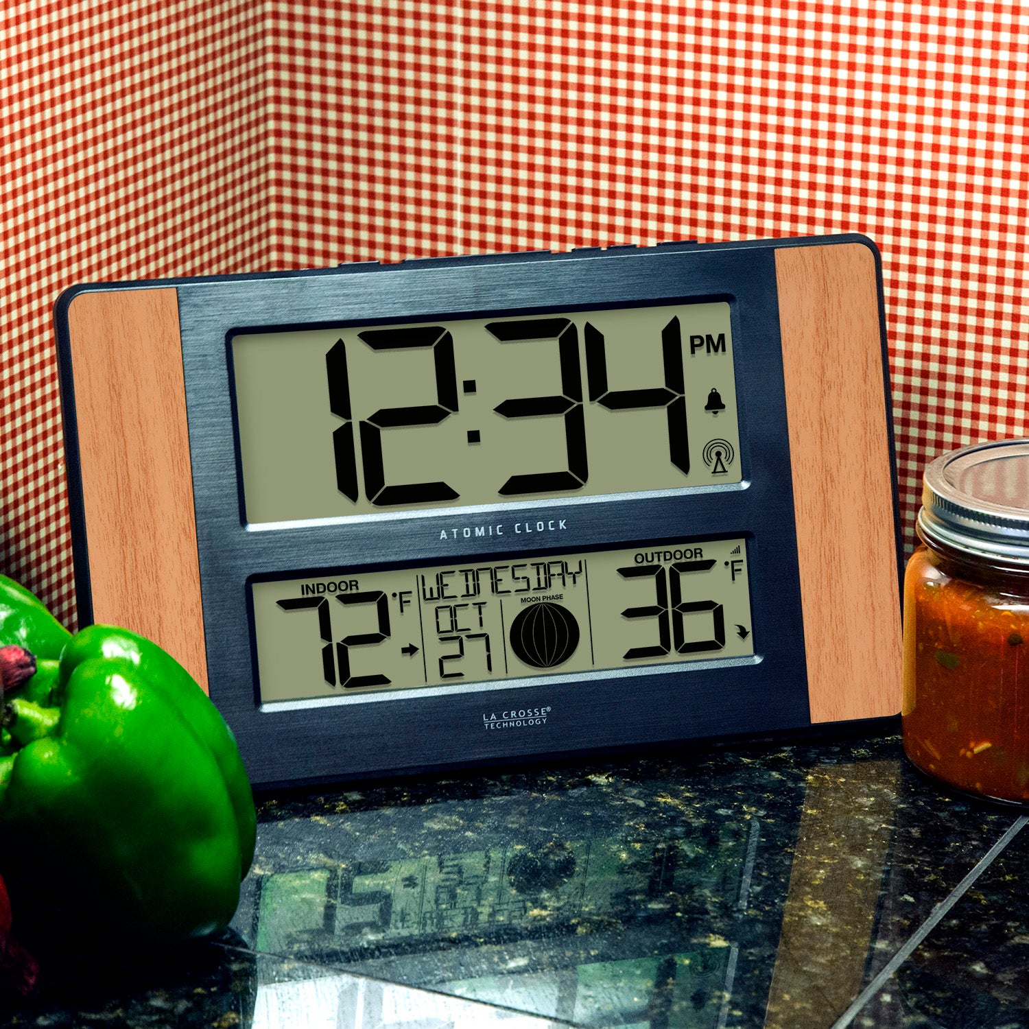 Atomic Digital Wall Clock