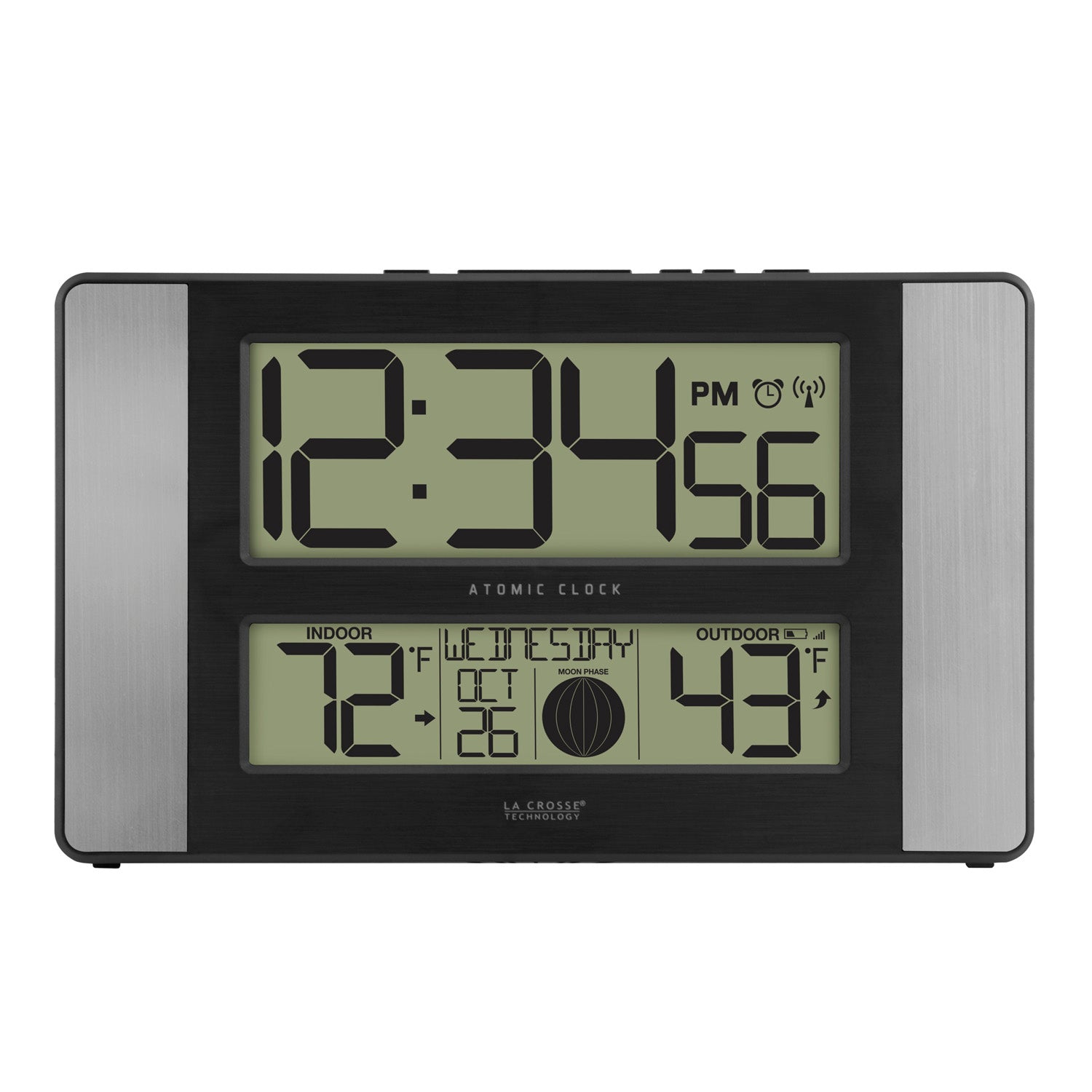 513-1417ALV4 Atomic Digital Wall Clock