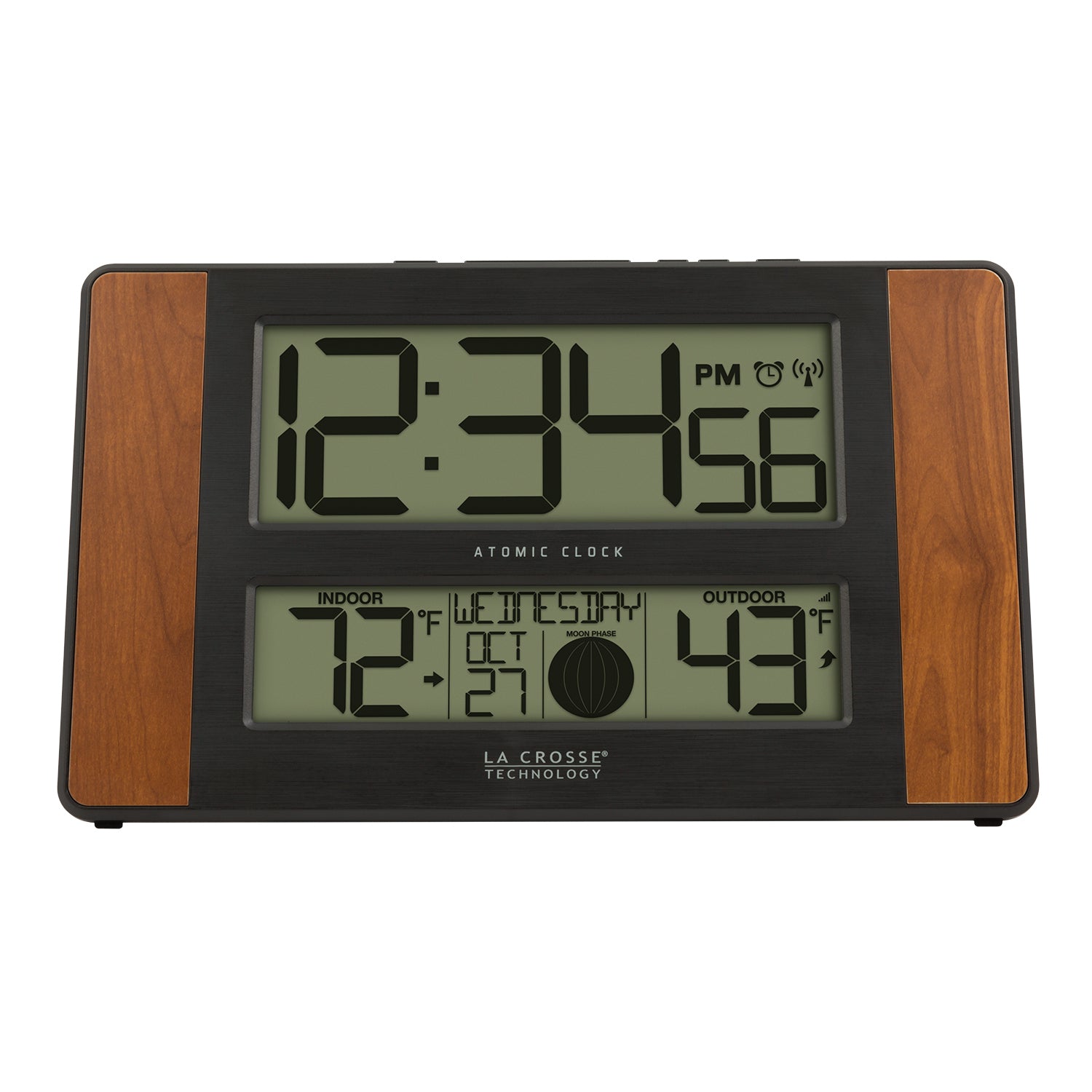 513-1417CH Atomic Digital Wall Clock