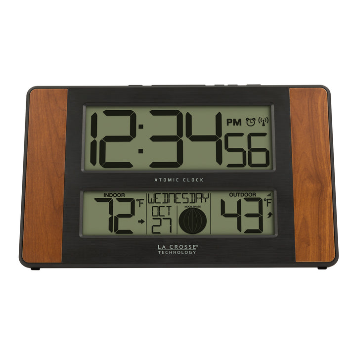 513-1417CH Atomic Digital Wall Clock