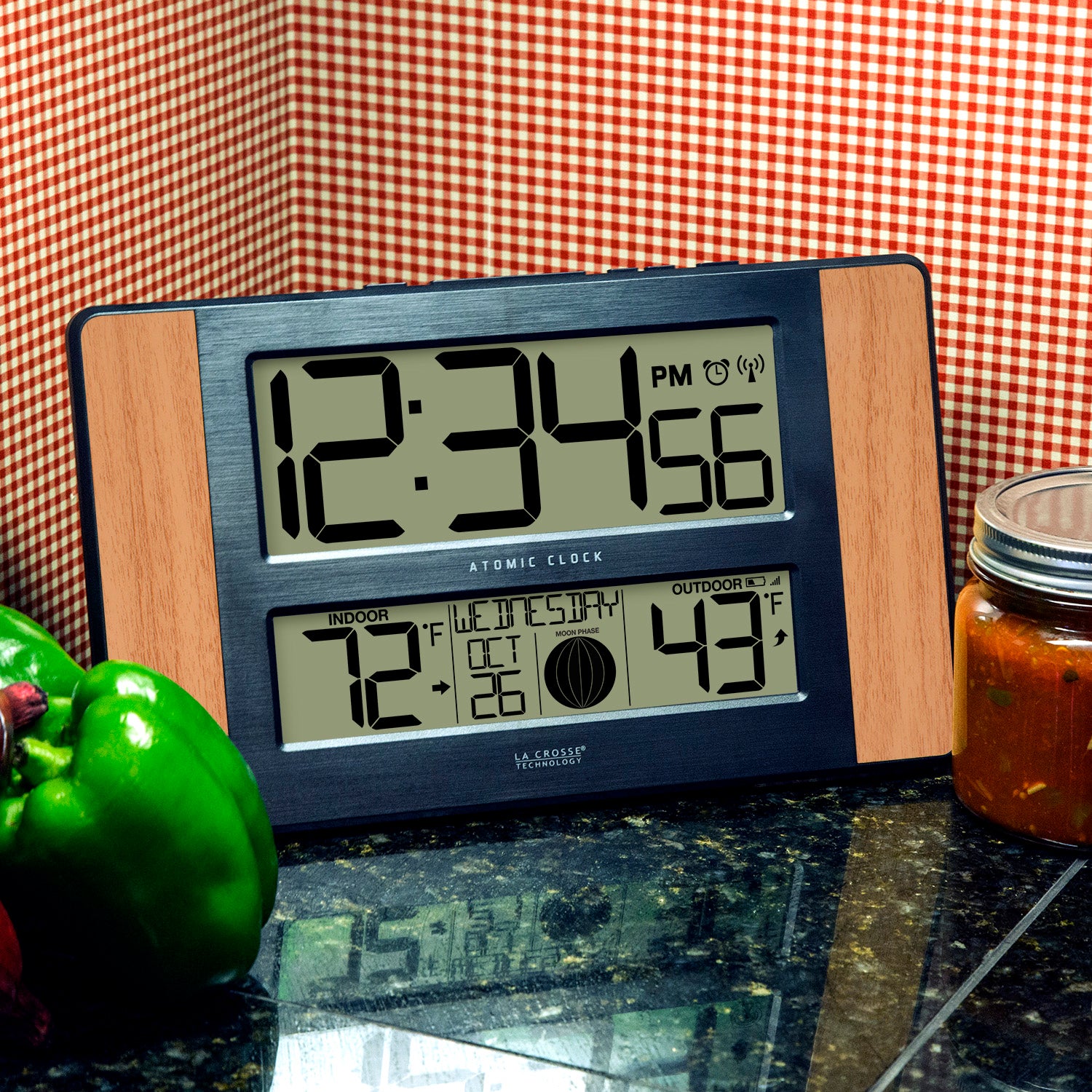 Atomic Digital Wall Clock