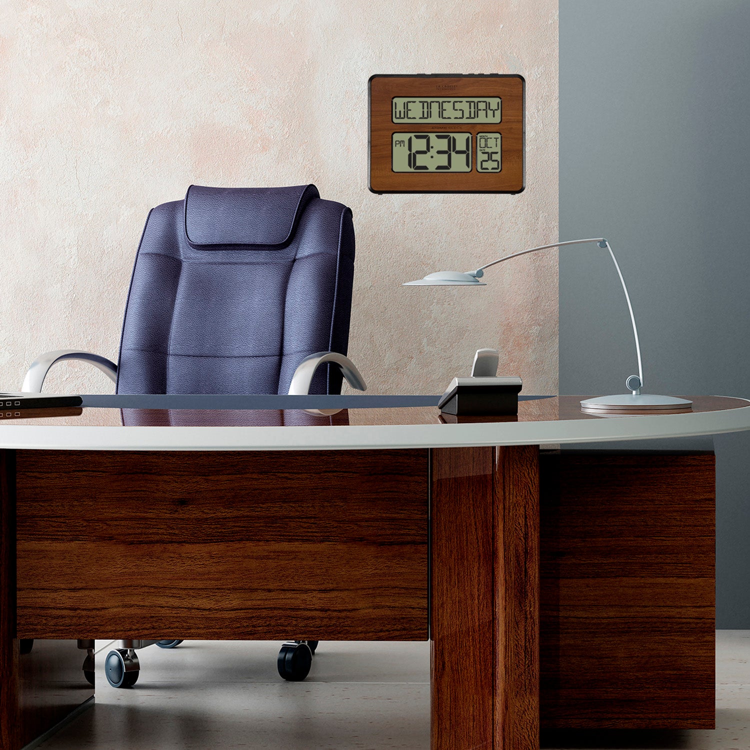 希少 初版デジタリズム 2LP digitalism oasis 電気グルーヴ 513-1419-WAV4 Atomic Digital Wall Clock with Calendar and Indoor Tempe