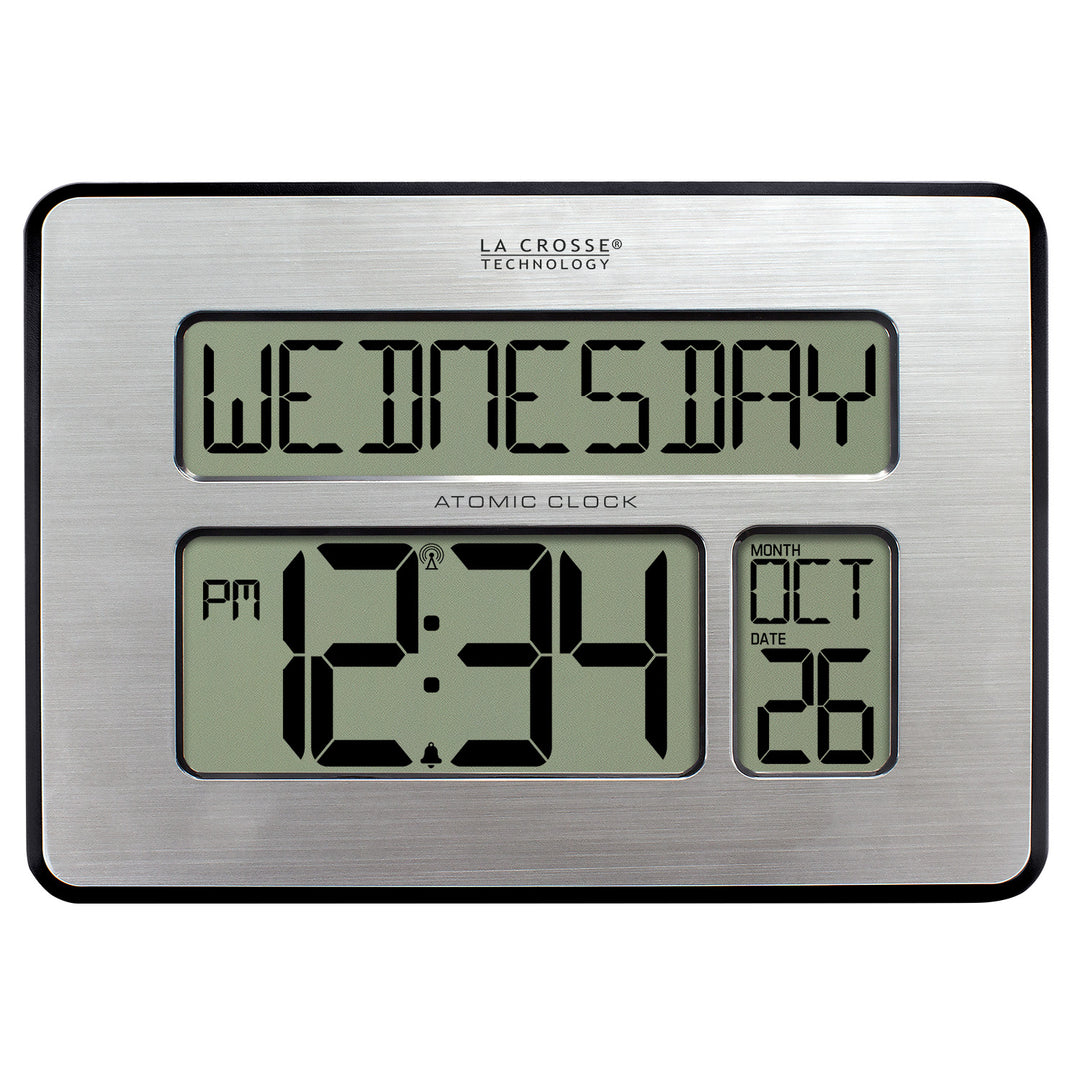 C86279 Atomic Digital Wall Clock with Backlight