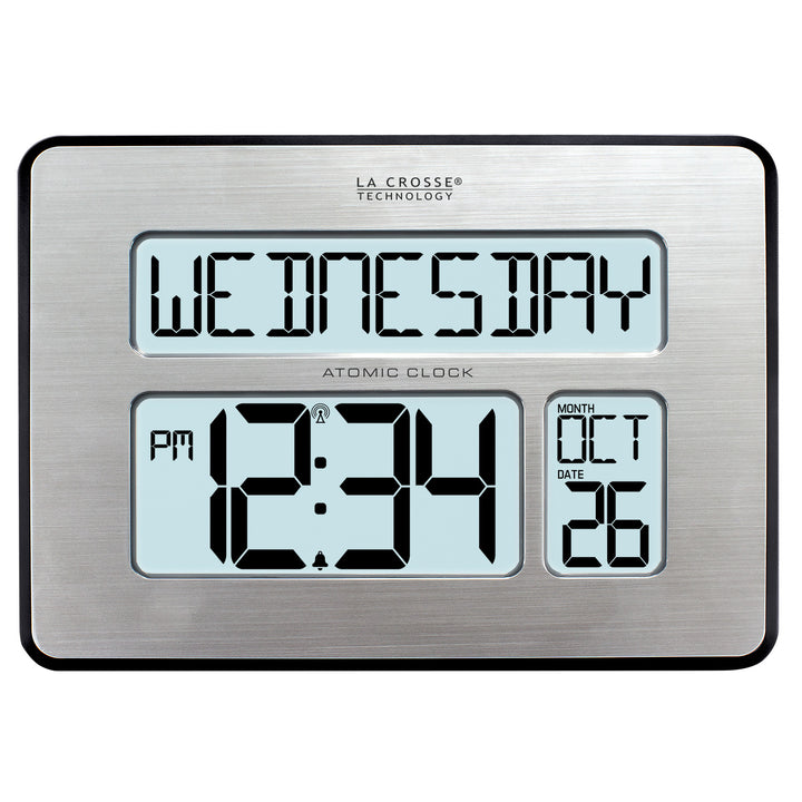 C86279 Atomic Digital Wall Clock with Backlight