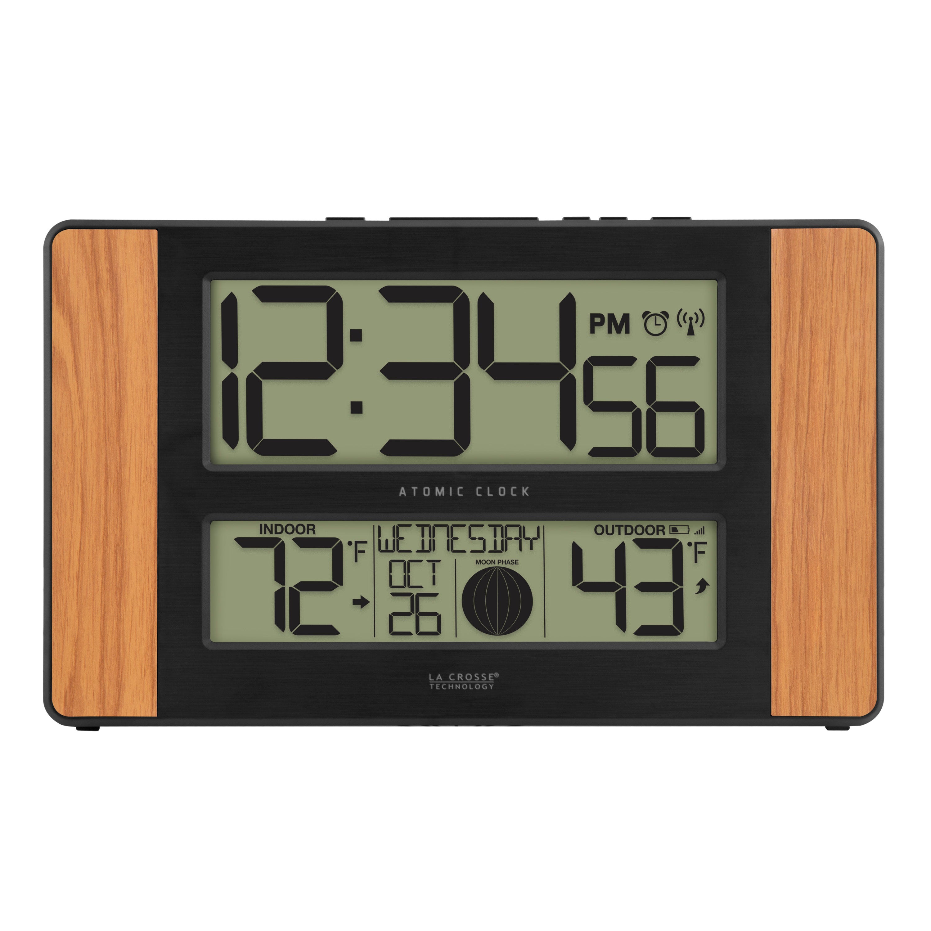 513-1417V6 Atomic Digital Wall Clock