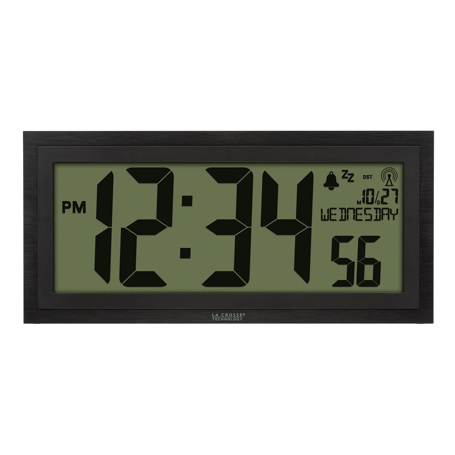 515-1419 15 inch LCD Textured Atomic Clock