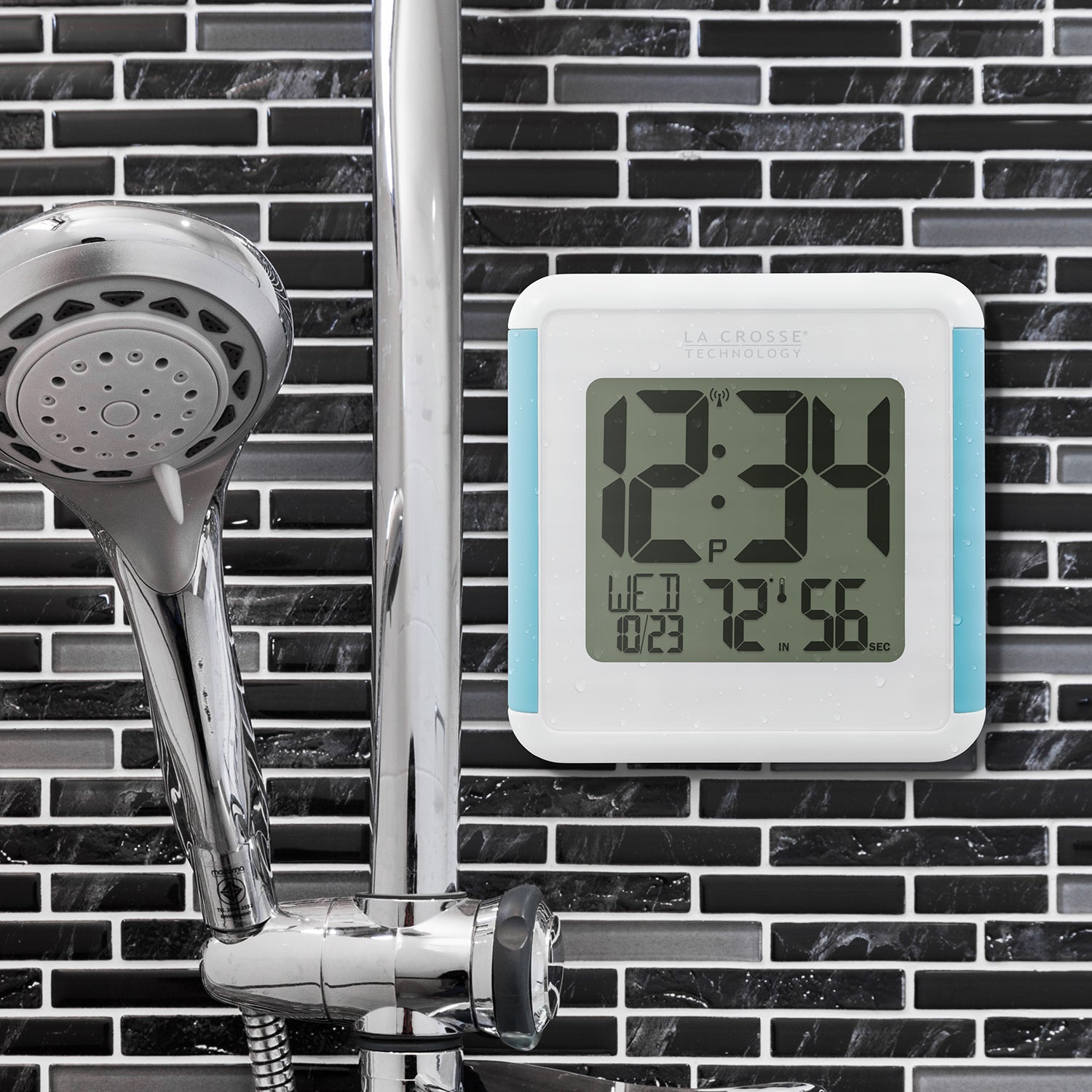 Shower Cube Atomic Clock | Digital Wall Clocks | La Crosse Technology