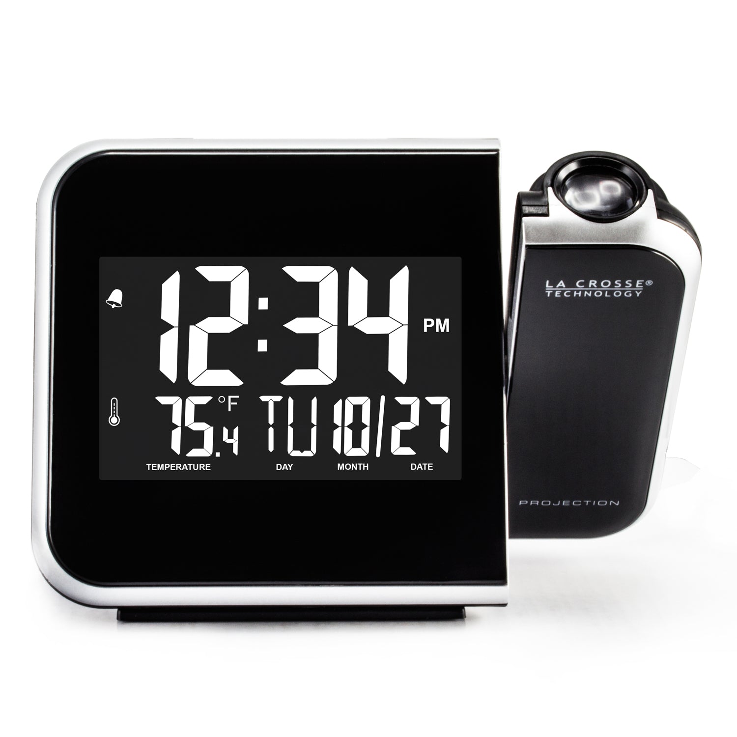Projection Alarm Clock with Indoor Temperature