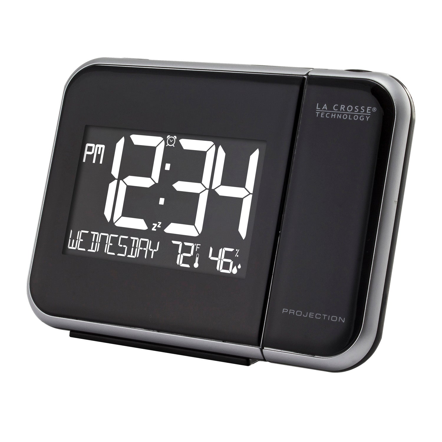Projection Alarm Clock w/ Indoor Temp, Humidity & Backlight | La Crosse ...