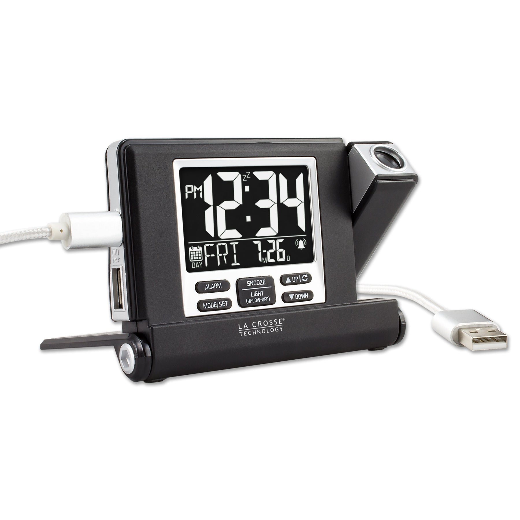冷暖房/空調 エアコン 616A-56647 Travel Projection Alarm w/ USB Charging – La Crosse 