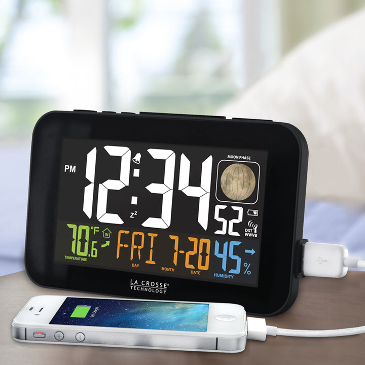 617-1485BV2 Atomic Color Alarm Clock