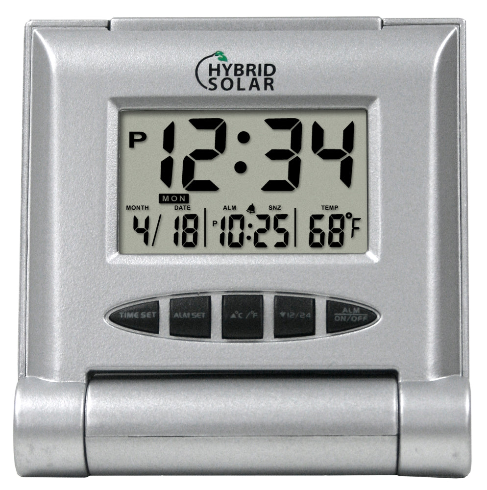 Solar Travel Alarm Clock