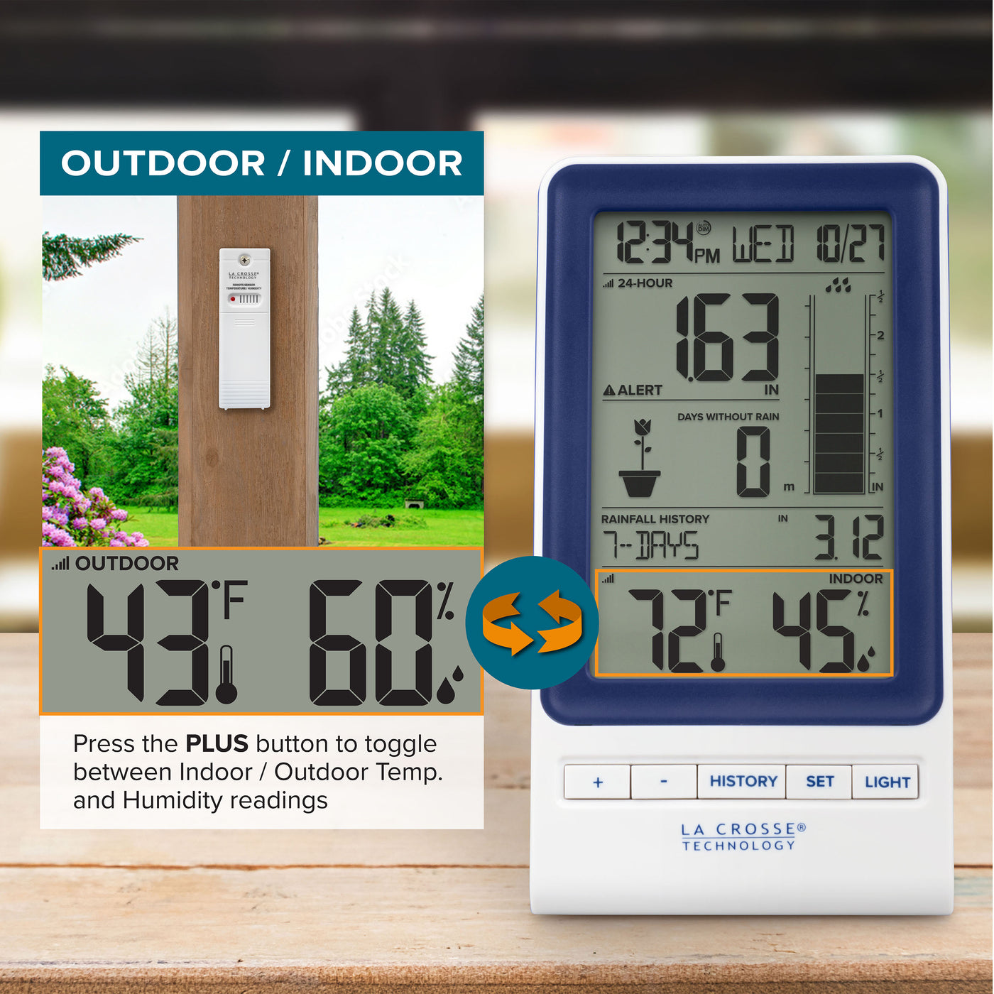 Digital Rain Gauge Weather Station – La Crosse Technology